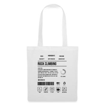 Rock Climbing Description Strength Indicator Icon - Tote Bag - white - Front
