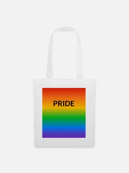 Pride Rainbow LGBTQ - Stoffbeutel - Weiß
