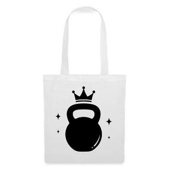 Kettlebell Queen – Fitness Krone - Tote Bag - white - Front