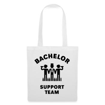 Bachelor Support Team (Groom / Stag Party / Black) - Tote Bag - white - Front