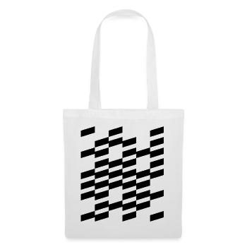 geometric bold lines design - Tote Bag - white - Front