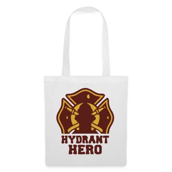 Hydrant Hero Feuerwehr Logo - Stoffbeutel - Weiß - Vorne