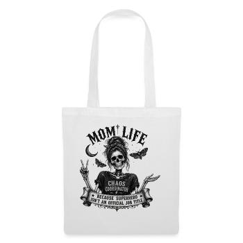 Mom Life Chaos Coordinator Vintage Skull Gothic - Tote Bag - white - Front