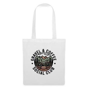 Gravel & Coffee Club - Stoffbeutel - Weiß - Vorne