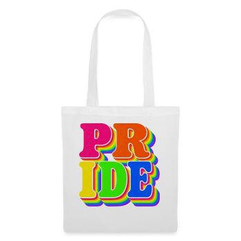 Pride Regenbogen Geschenk für LGBTQ Fans - Stoffbeutel - Weiß - Vorne