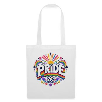 Pride Rainbow Disco CSD Saying Outfit - Tote Bag - white - Front