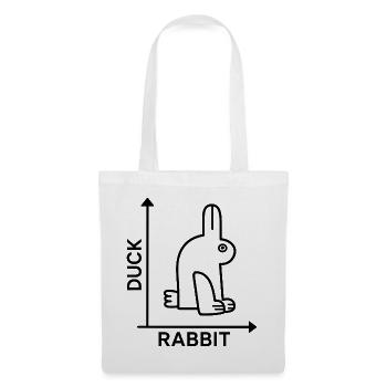 Nerd Duck Rabbit Math Physics Geek - Tote Bag - white - Front