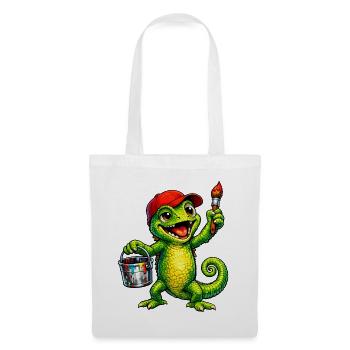Chameleon with color - Tote Bag - white - Front