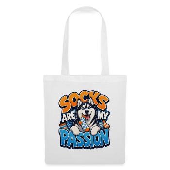 Siberian Husky - Tote Bag - white - Front