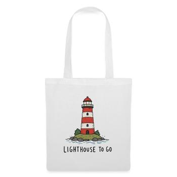 Phare de la Côte maritime - Sac en tissu - blanc - Devant