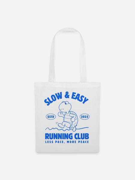 Slow & Easy Running Club - Stoffbeutel - Weiß