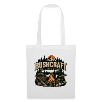 Bushcraft Skills Nature Freedom Survival Outdoor - Stoffbeutel - Weiß - Vorne