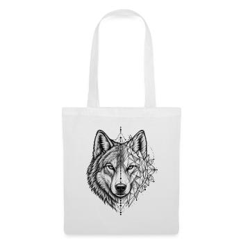 Wolf – Krafttier der Freiheit - Stoffbeutel - Weiß - Vorne