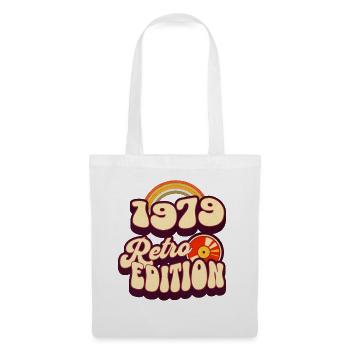 1979 Retro Edition Geburtstag Vintage 70er Spruch - Stoffbeutel - Weiß - Vorne