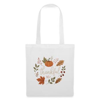 Kürbis Botanisches Herbst Design - Stoffbeutel - Weiß - Vorne