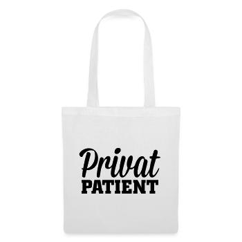 Privatpatient - Stoffbeutel - Weiß - Vorne