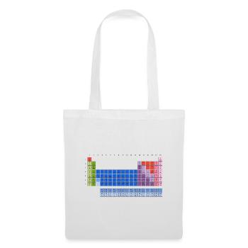 Tableau périodique des éléments (PSE) Tableau - Sac en tissu - blanc - Devant