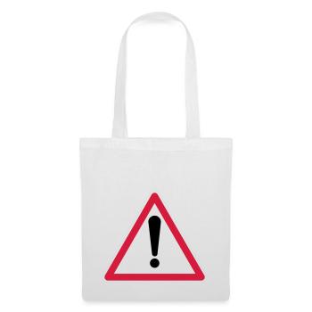 Warning! - Tote Bag - white - Front