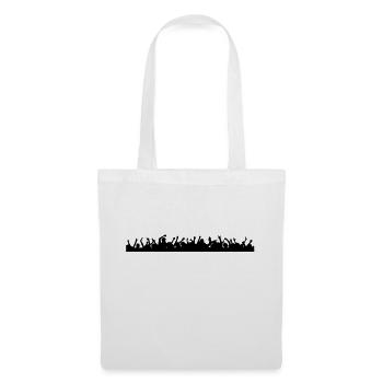 crowd_people - Sac en tissu - blanc - Devant