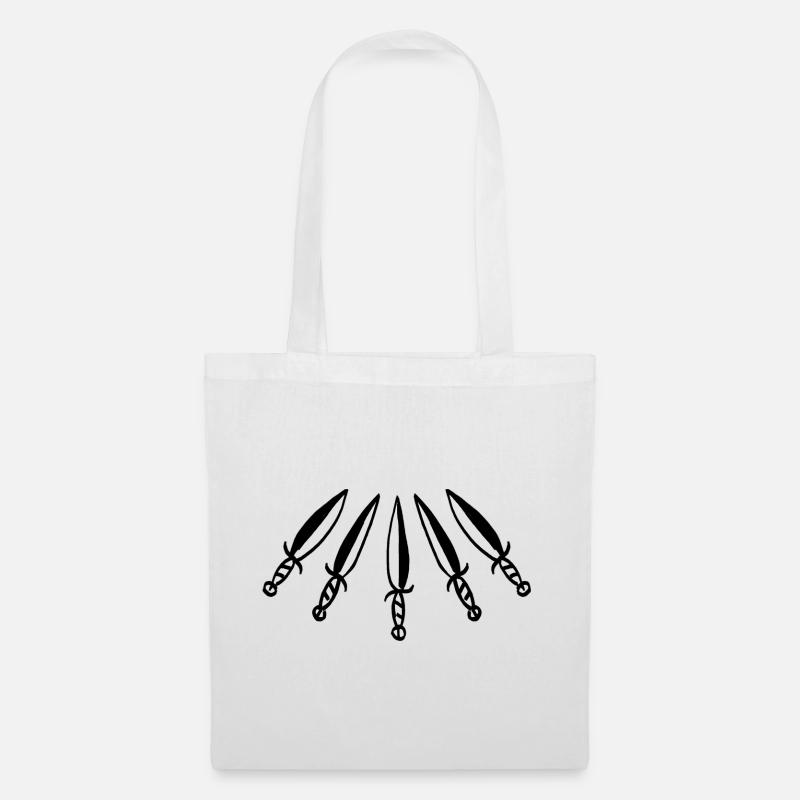 Messer - Stoffbeutel - Weiß