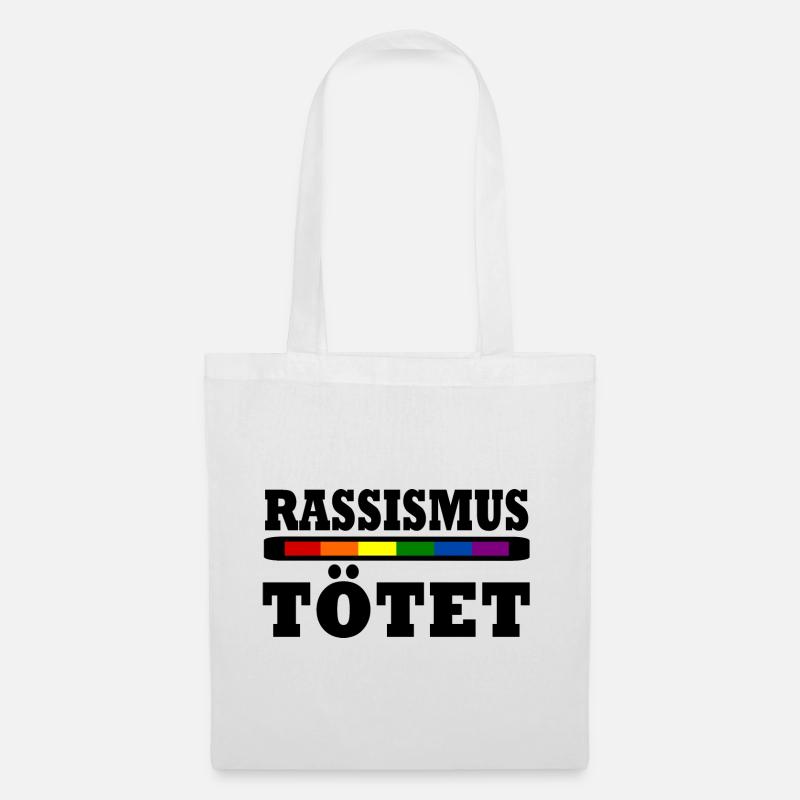 Rassismus Tötet - Stoffbeutel - Weiß