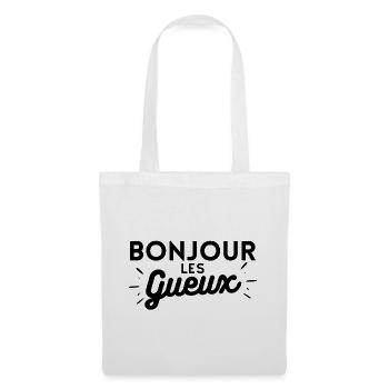 Bonjour les gueux. cadeau humoristique - Sac en tissu - blanc - Devant