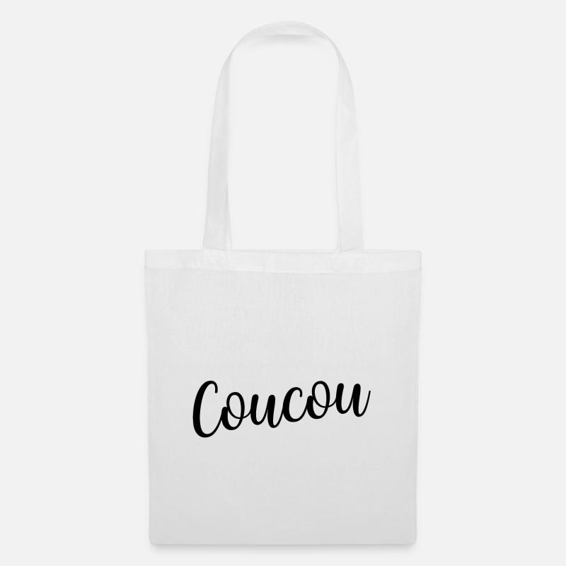 coucou - Sac en tissu - blanc
