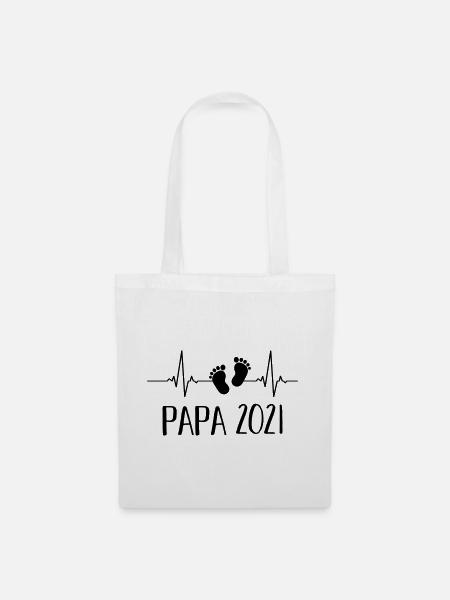 Papa 2021 - Stoffbeutel - Weiß