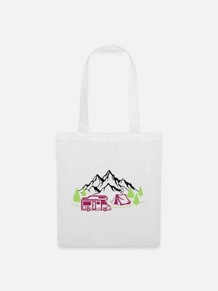 Vacances à la montagne - Sac en tissu - blanc