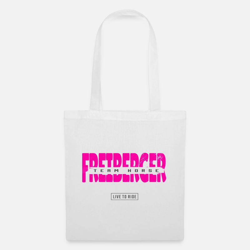 Freiberger Pferde Design - Stoffbeutel - Weiß