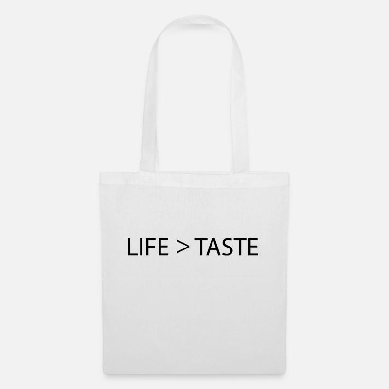 LIFE > TASTE - Stoffbeutel - Weiß