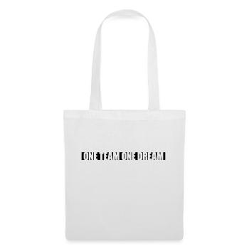 Slogan Une équipe - Sac en tissu - blanc - Devant