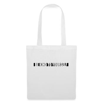 soyez gentil avec vous-même - Sac en tissu - blanc - Devant