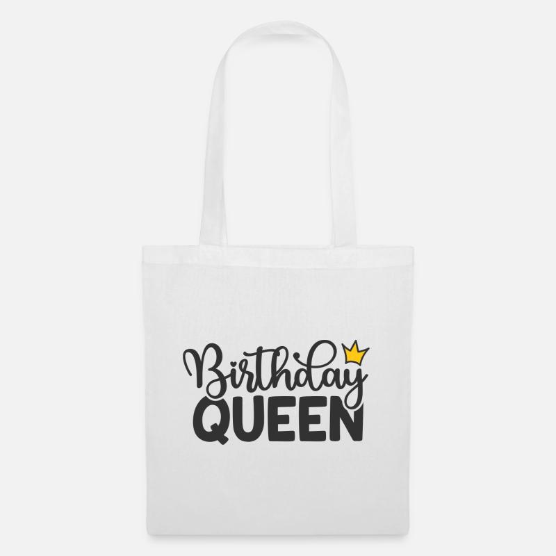 Birthday Queen - Stoffbeutel - Weiß
