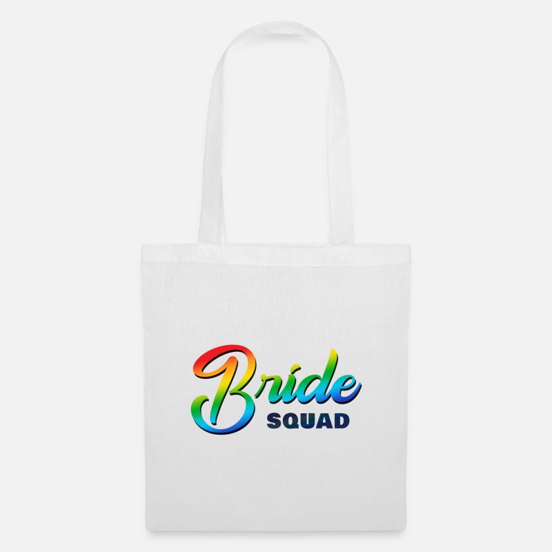 Bride Squad Rainbow - Tote Bag - white
