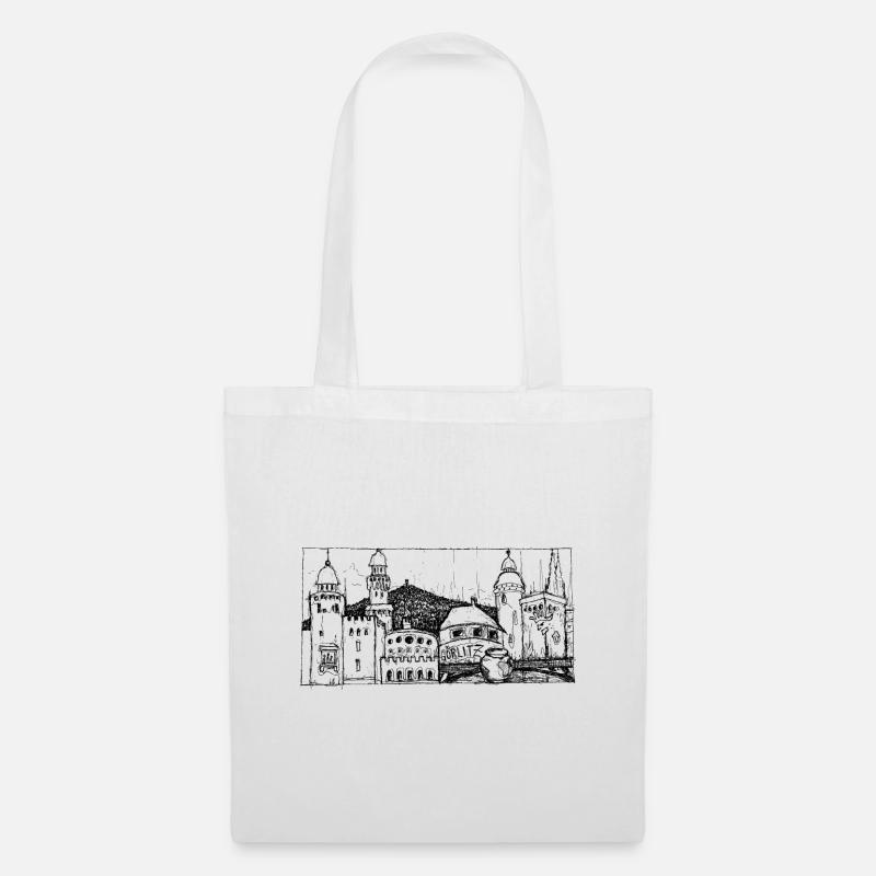 Görlitz Skyline - Stoffbeutel - Weiß