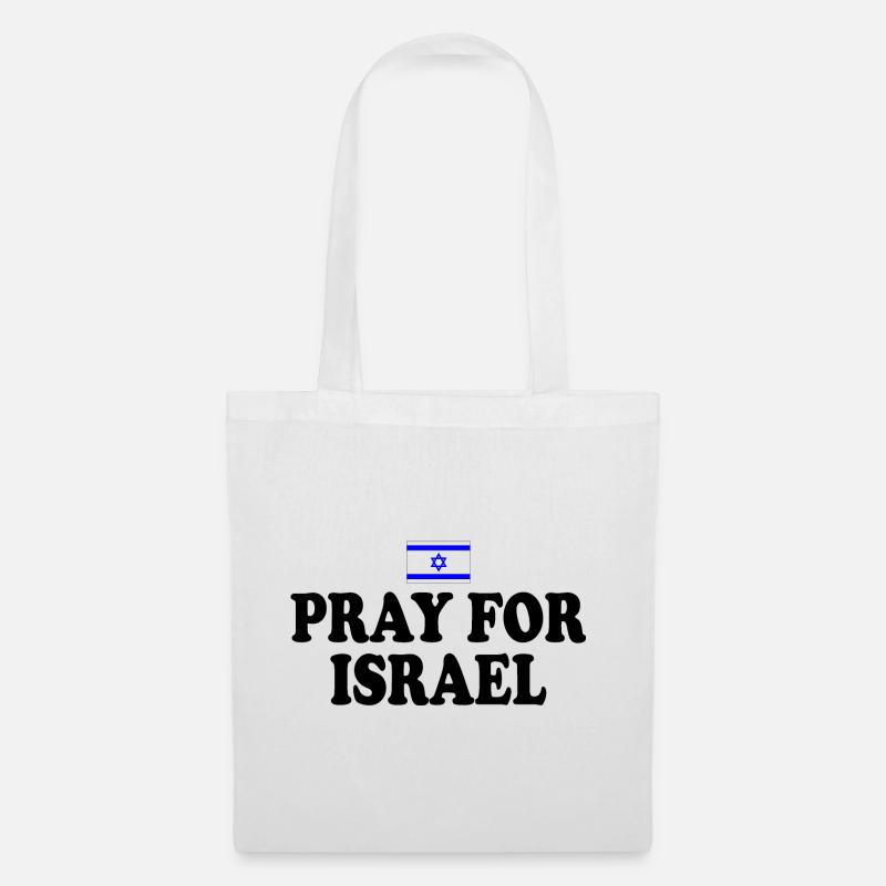Pray for israel - Stoffbeutel - Weiß