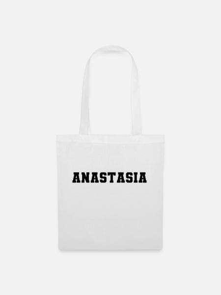 Name - Anastasia - Stoffbeutel - Weiß