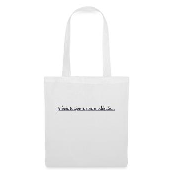I always drink in moderation - Tote Bag - white - Front