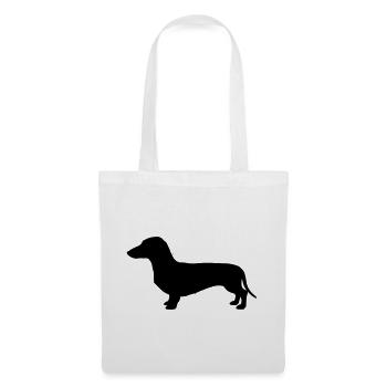 Dachshund Dachshund Silhouette - Tote Bag - white - Front