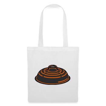 Grill Lid BBQ Smoker Grillmeister Father's Day - Tote Bag - white - Front