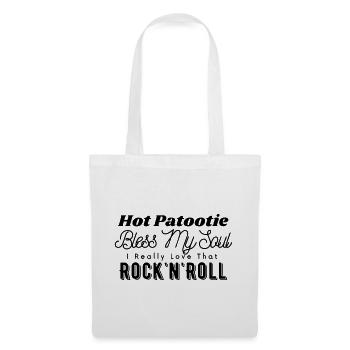 Hot Patootie Rock'n'Roll Song – Anpassbare Farbe - Stoffbeutel - Weiß - Vorne