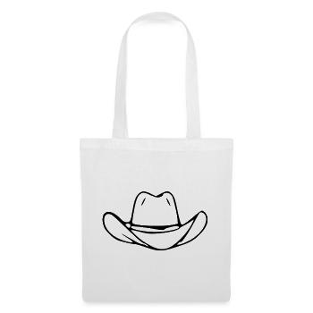 Cowboy Cowboyhut Linedance Geschenk  - Stoffbeutel - Weiß - Vorne