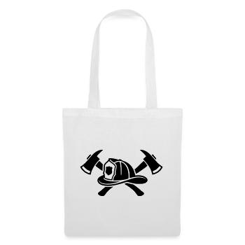 Firefighter Helmet Aexte Logo - Tote Bag - white - Front