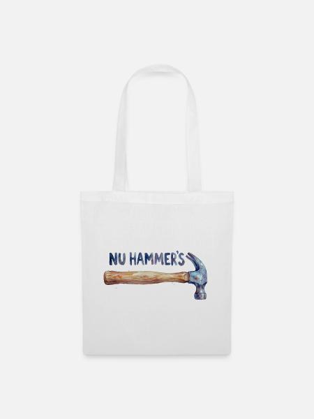 Aquarell Hammer - Nu Hammer's - Stoffbeutel - Weiß