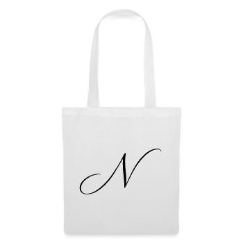 Name mit Anfangsbuchstabe N Nina Noah Nora Nico  - Stoffbeutel - Weiß - Vorne