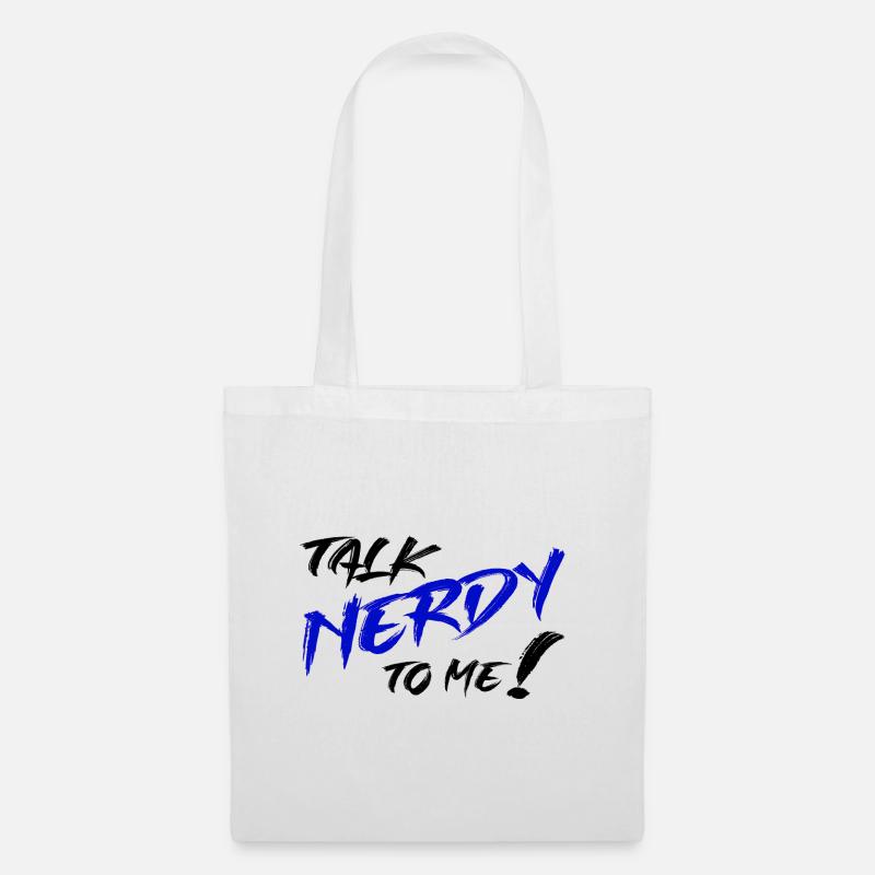 Nerd Graffiti Blue - Tote Bag - white