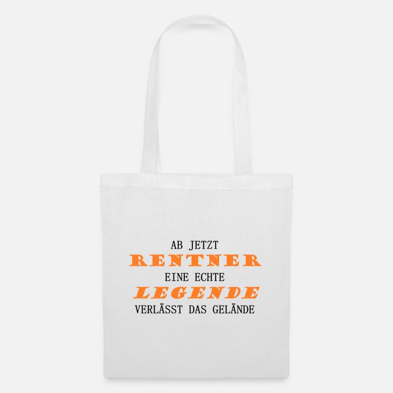 Rentner Legende - Stoffbeutel - Weiß