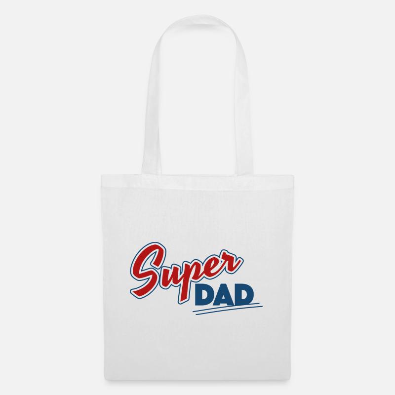 Super Dad Design - Stoffbeutel - Weiß