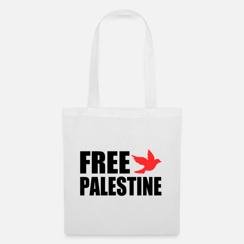 Free palestine - Stoffbeutel - Weiß
